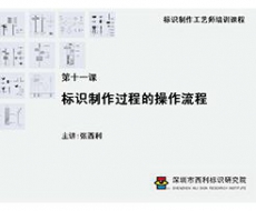 标识制作工艺师培训课程 第十一课 标识制作过程的操作流程