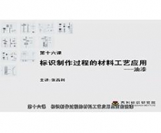 制作工艺师-第16课  标识制作过程的材料应用-油漆